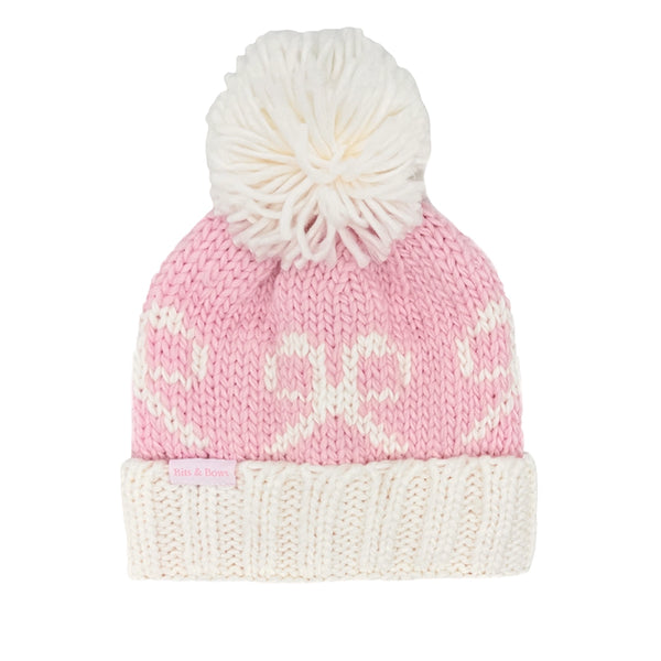 Bows Bobble Hat (Baby, Toddler, Kid)