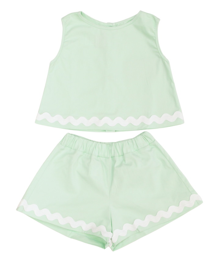Reagan Ric Rac Set - Seaside Mint