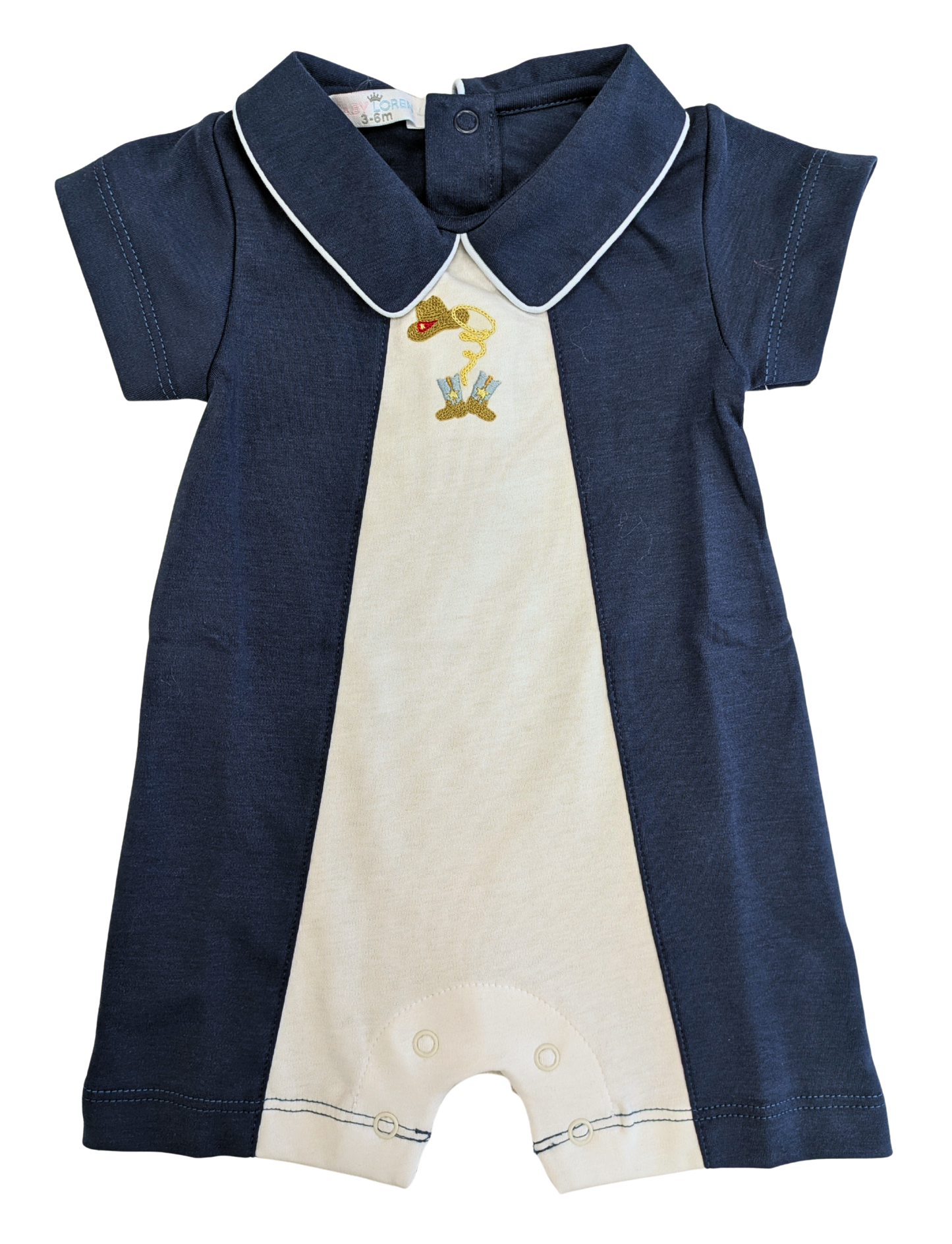 Boots and Buckles Hand Embroidered Bubble