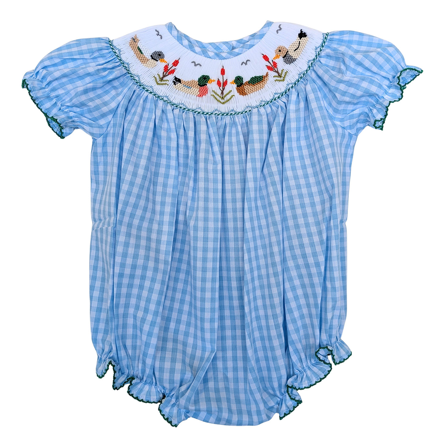 Mallard Duck Smocked Bishop Bubble
