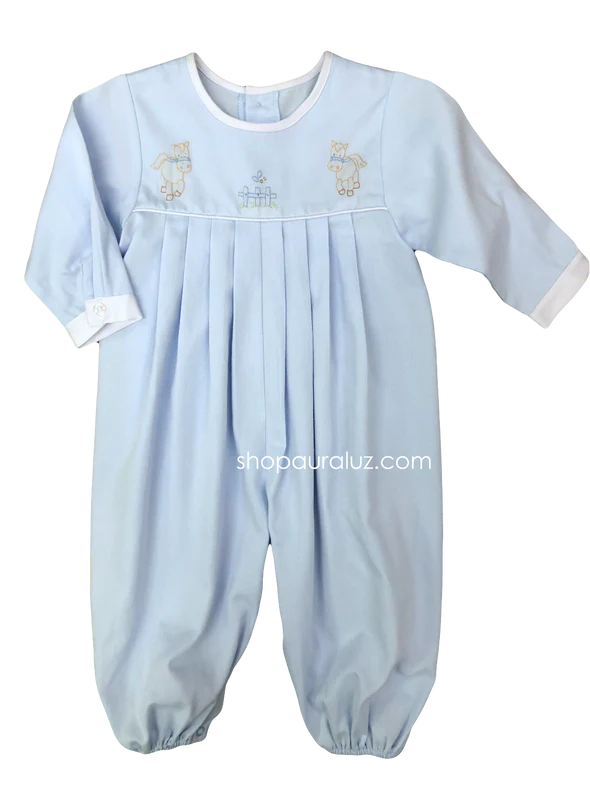 Pique Longall Blue/White Horse