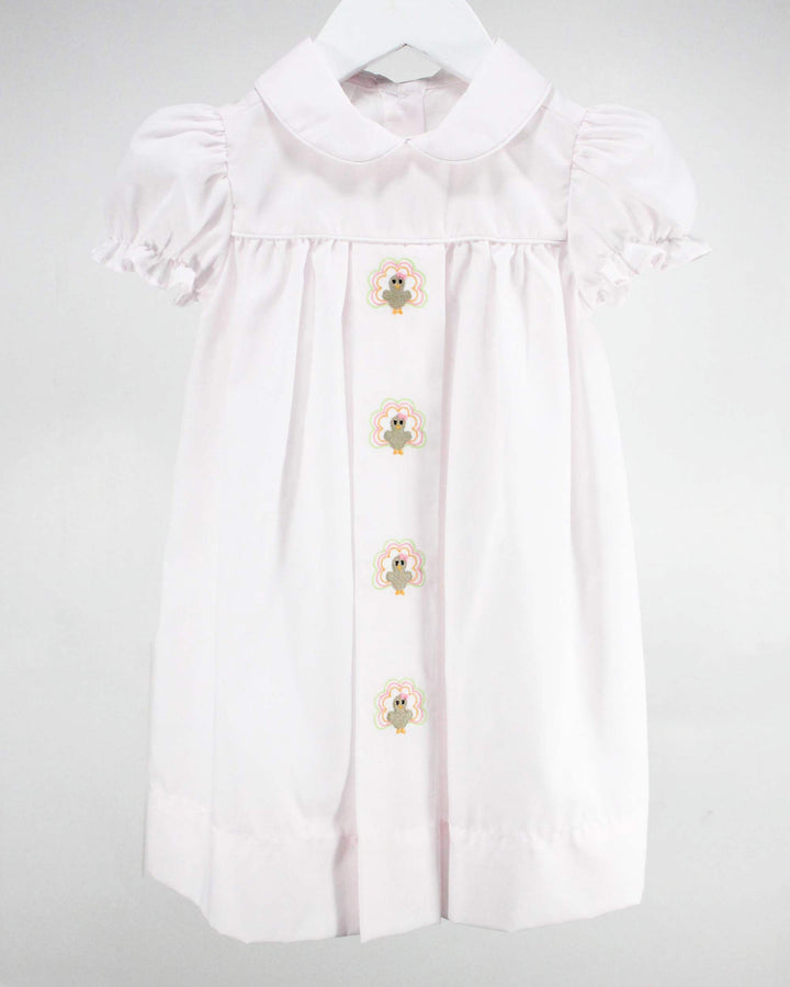 Turkeys on Pink Claire Dress