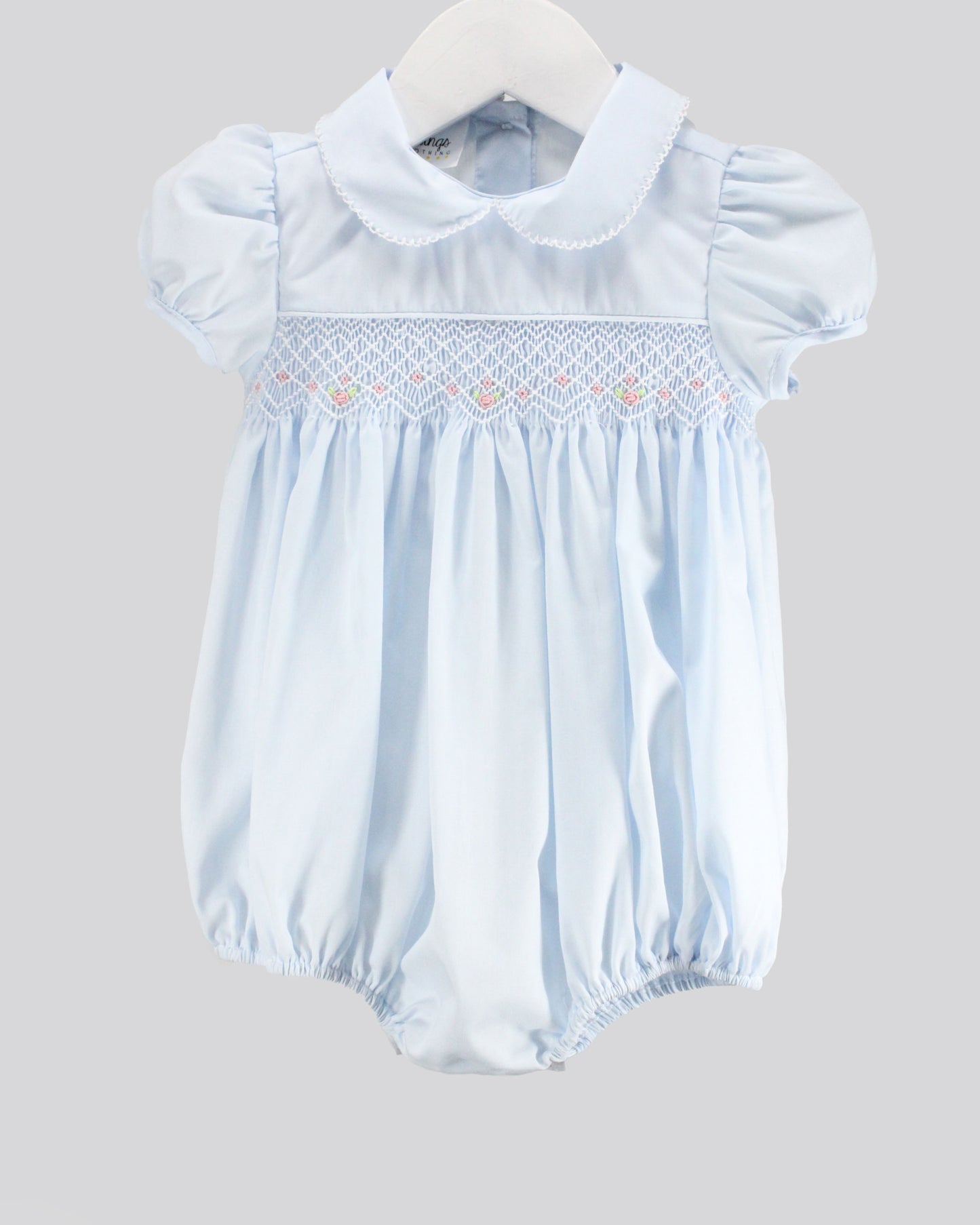 White Over Light Blue Renee Bubble