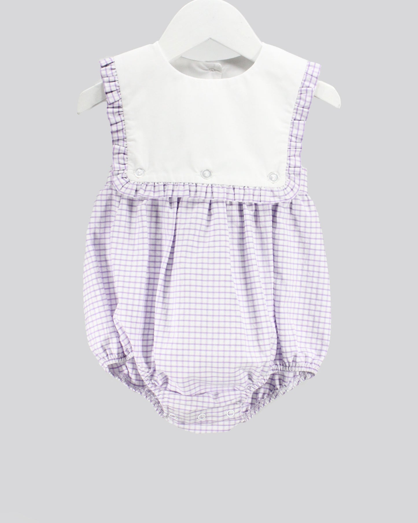 Purple Gingham Blair Bubble