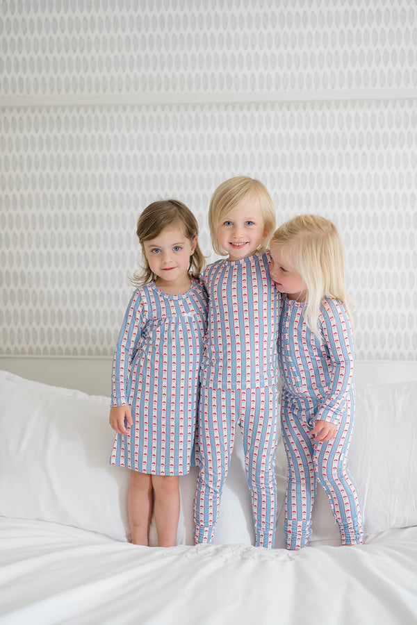 Scalloped Florals 2-Piece Pajamas