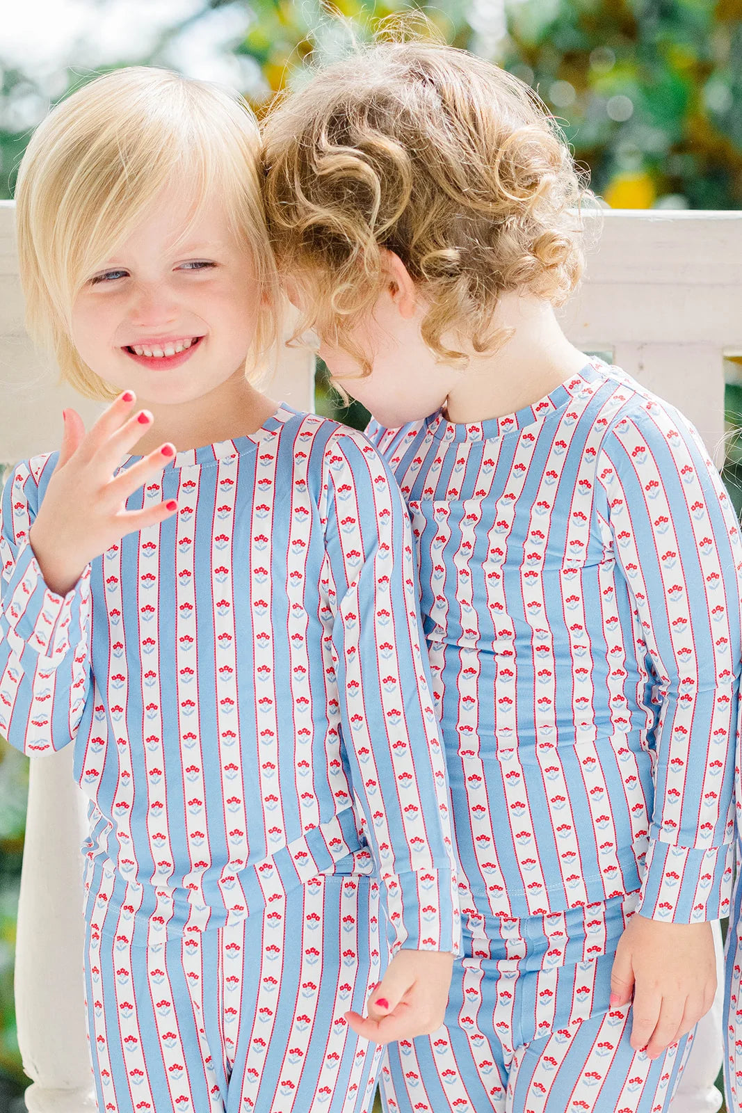 Scalloped Florals 2-Piece Pajamas