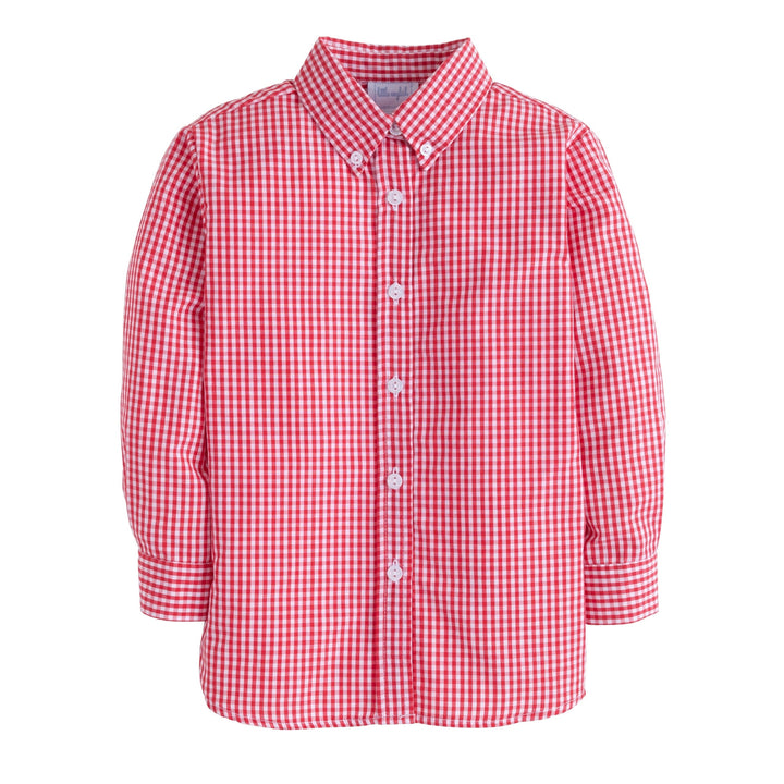 Button Down Shirt- Red Gingham