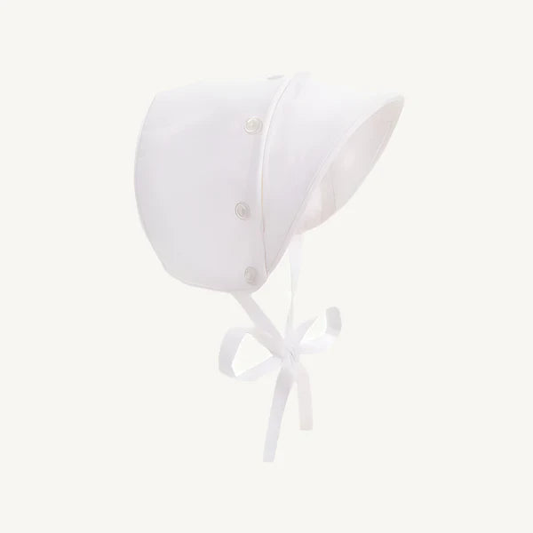 Barringer Bonnet - Broadcloth Worth Ave White
