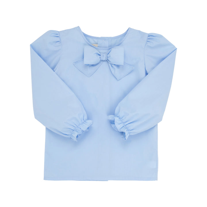 Beatrice Bow Blouse - Beale Street Blue