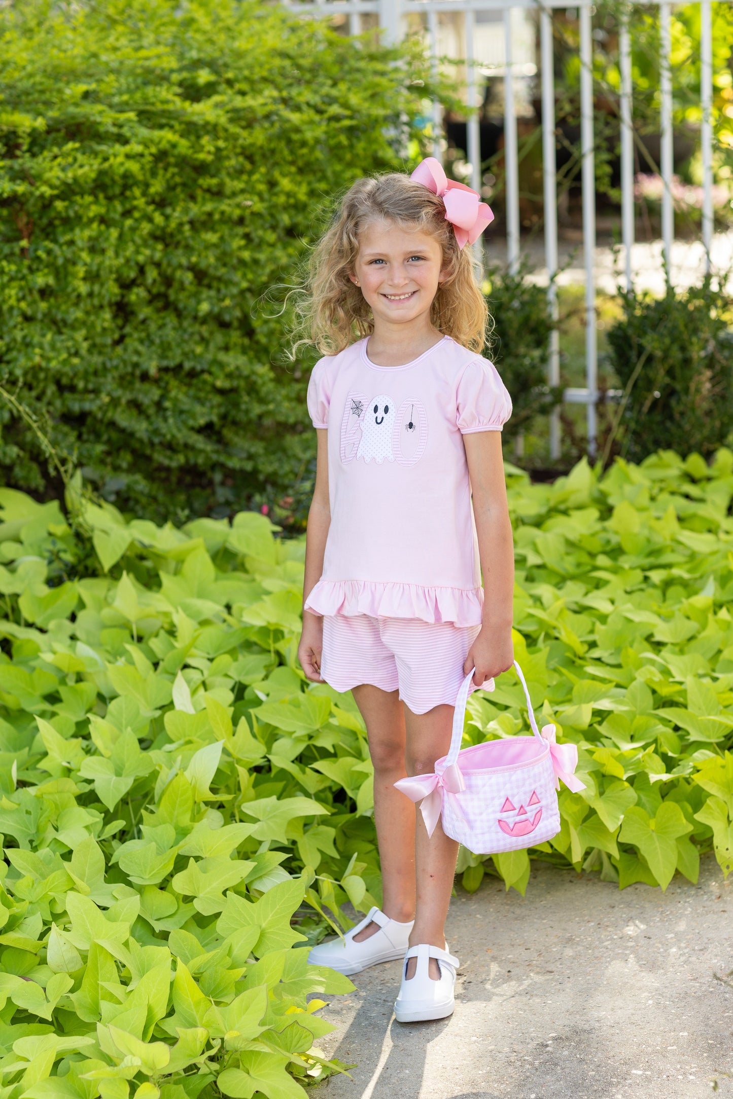 Boo Scalloped Short Set