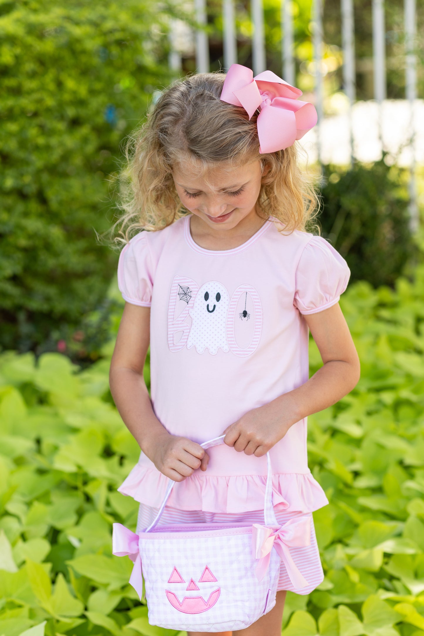 Boo Scalloped Short Set