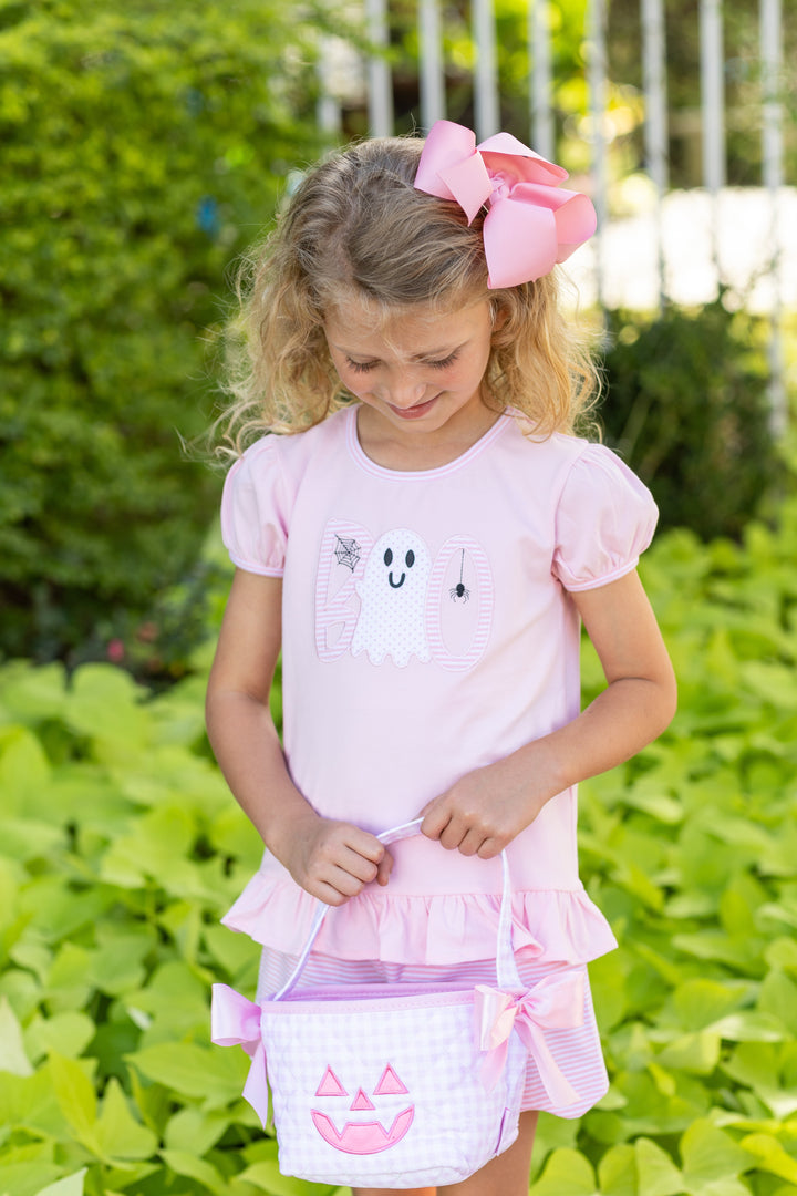 Boo Scalloped Short Set