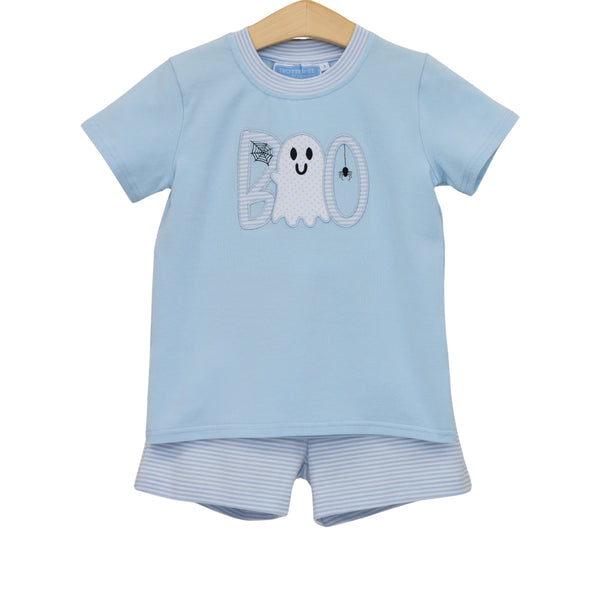 Boo Short Set - Blue