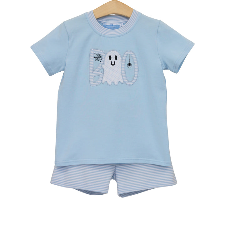 Boo Short Set - Blue