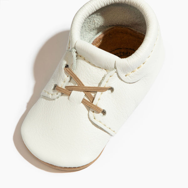 Toasted Bright White Oxford Baby Shoe