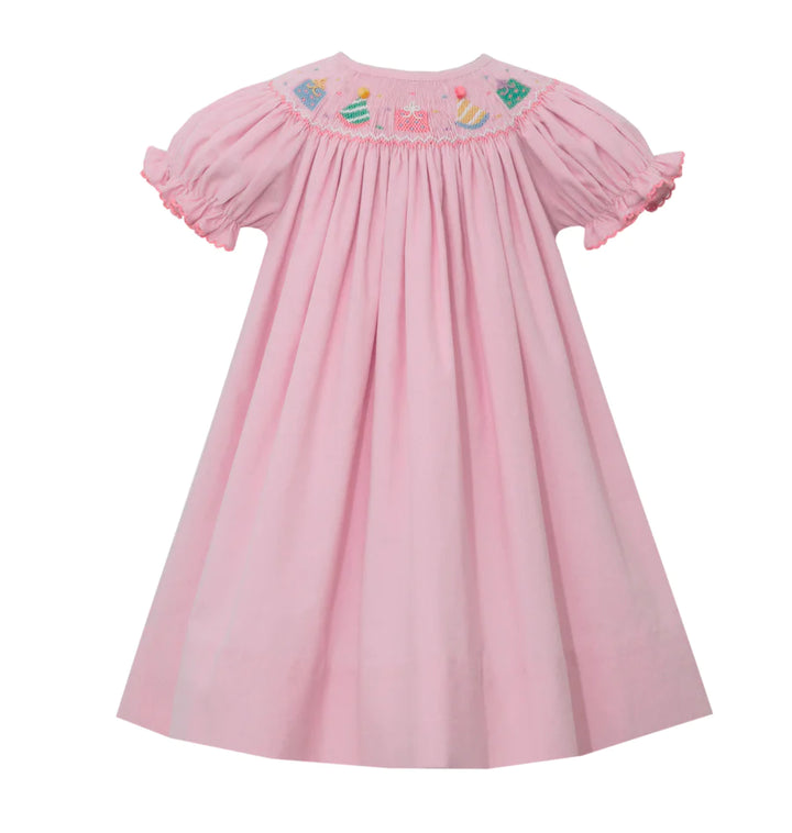 Pink Corduroy Birthday Dress