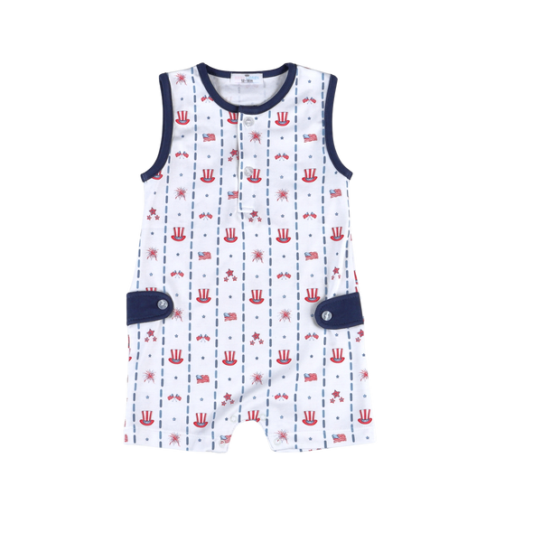Celebrate Boy Blue Romper