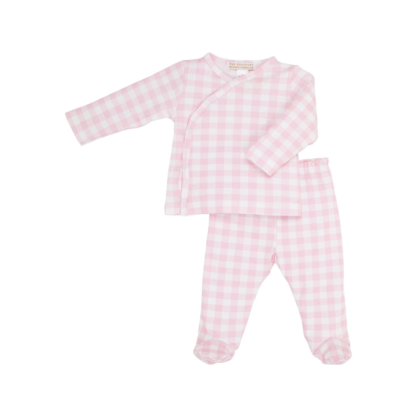 Cameron Cross-Front Set - Palm Beach Pink Gingham