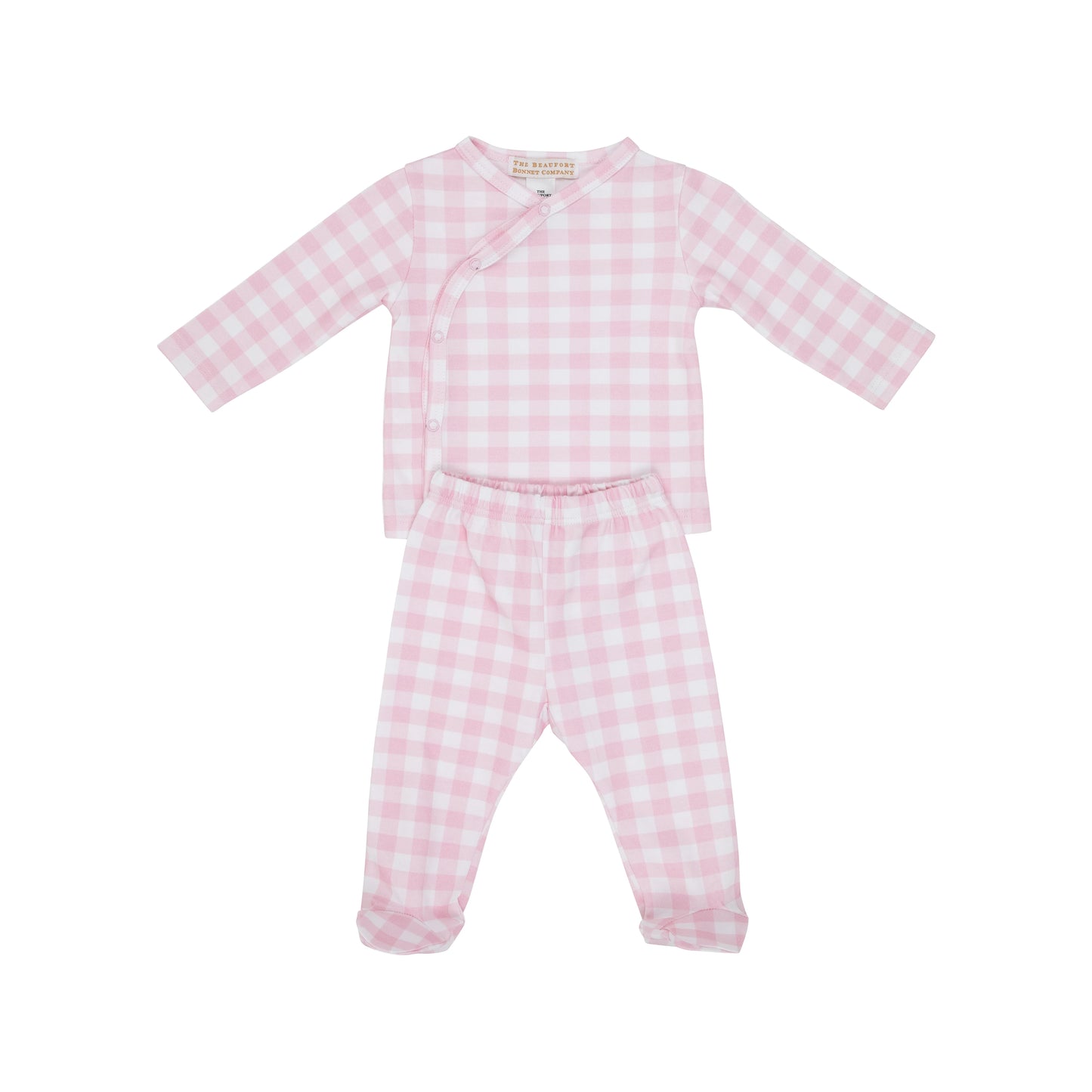 Cameron Cross-Front Set - Palm Beach Pink Gingham
