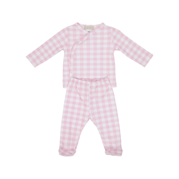 Cameron Cross-Front Set - Palm Beach Pink Gingham