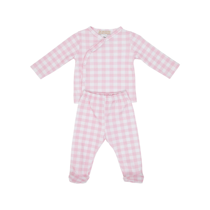 Cameron Cross-Front Set - Palm Beach Pink Gingham
