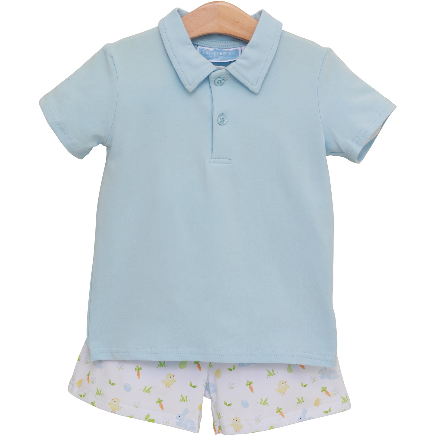 Cottontail Solid Polo Short Set