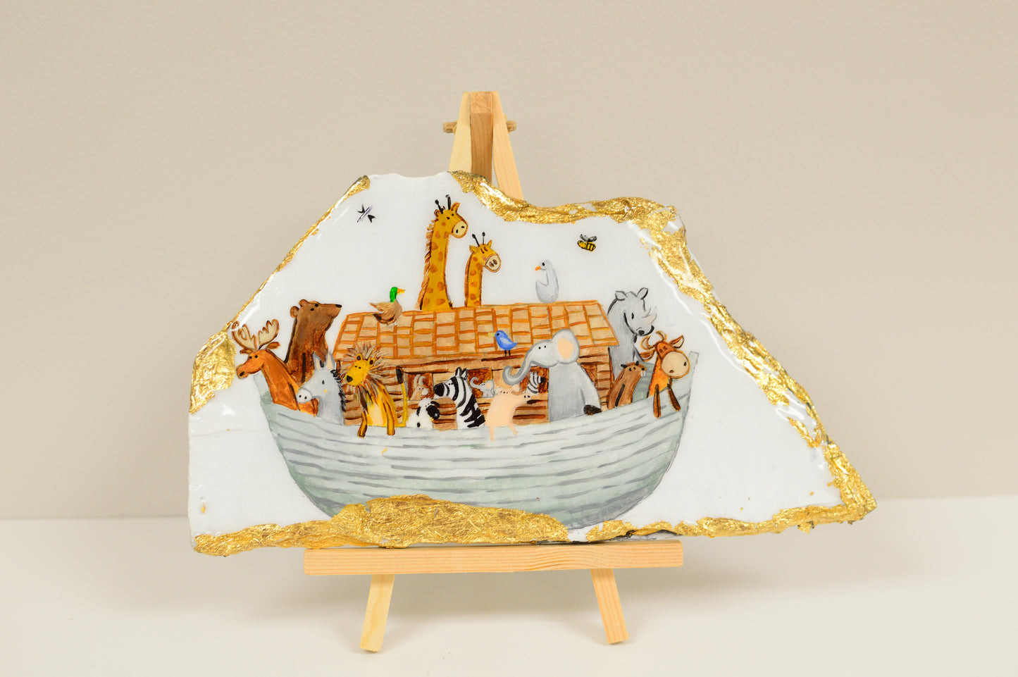 Noah’s Ark on Slate - 9.5” x 5”