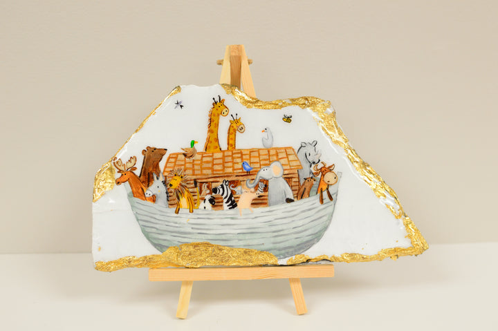 Noah’s Ark on Slate - 9.5” x 5”