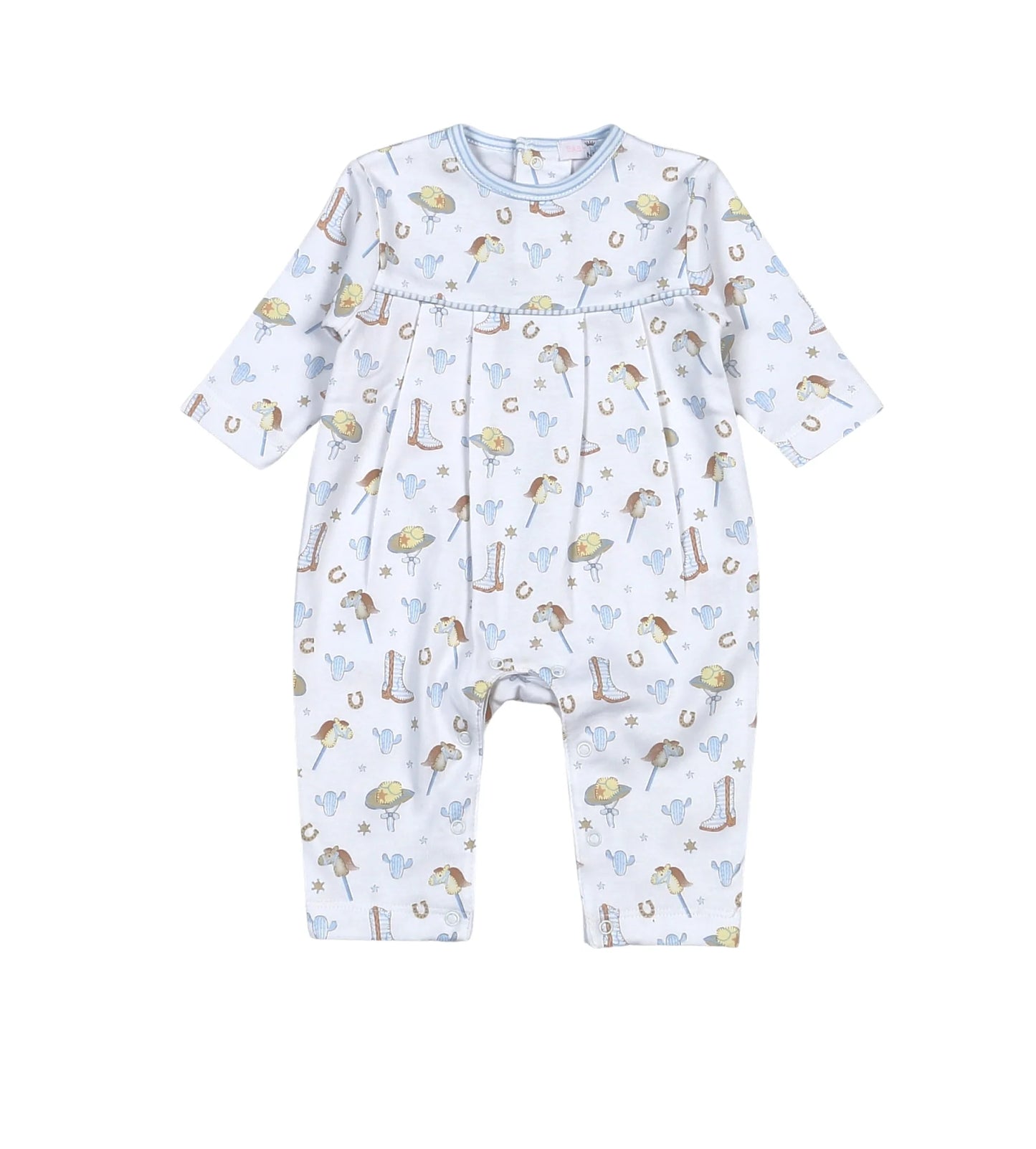 Boy's Howdy Baby Pima Romper