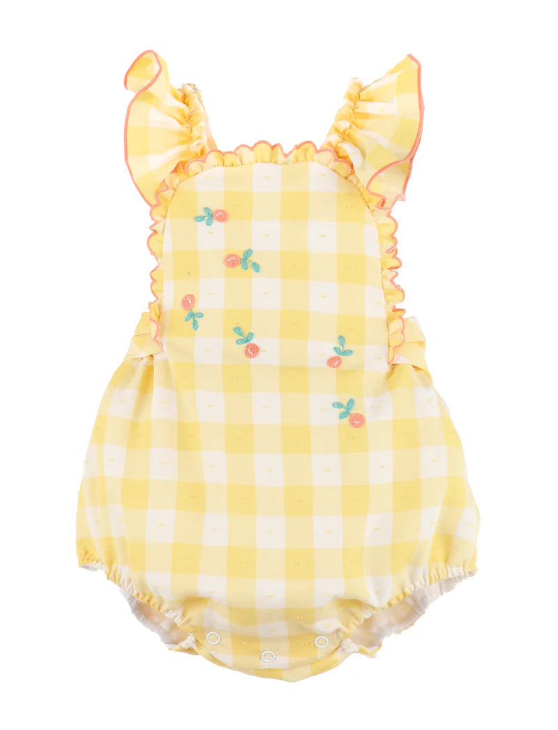 Citrus Blooms Vintage Overall, Yellow