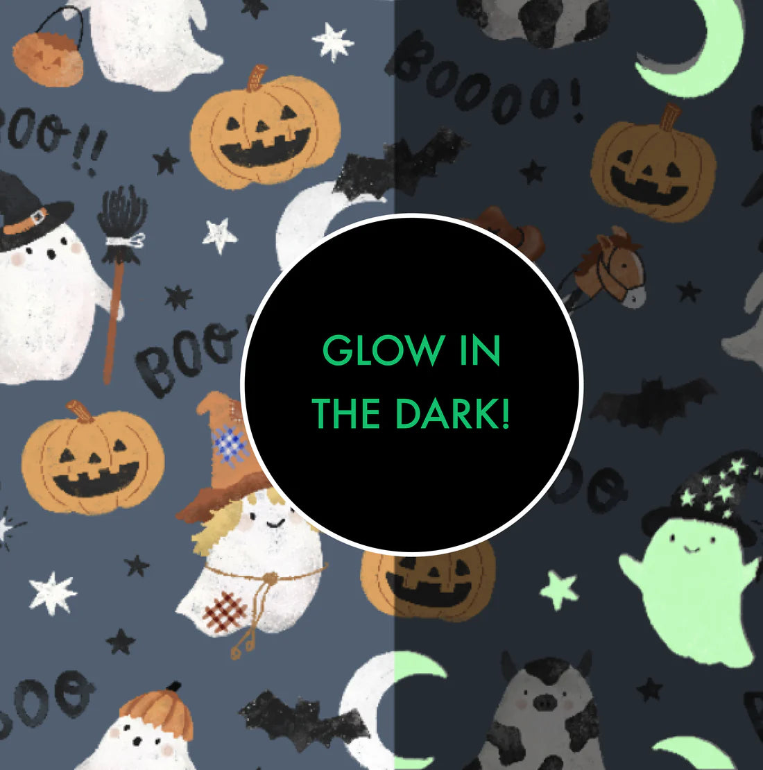 Costumed Ghosts - Glow In The Dark - 2 Way Zipper Romper