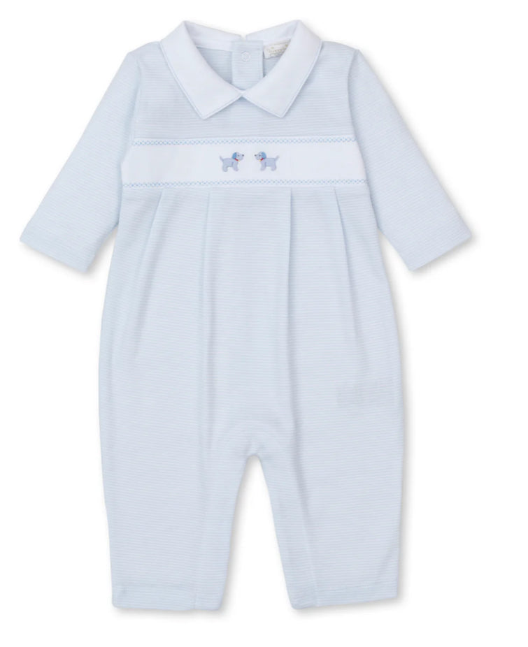 Clau Light Blue Boy Romper main image 1