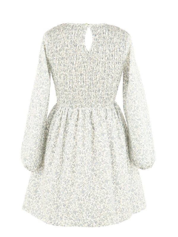 The Sophie Shirred Dress-Green