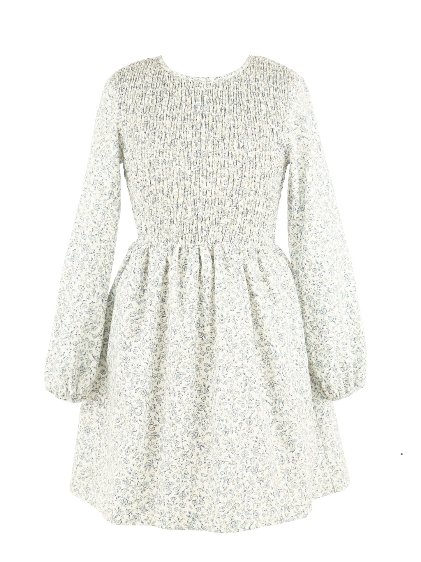 The Sophie Shirred Dress-Green