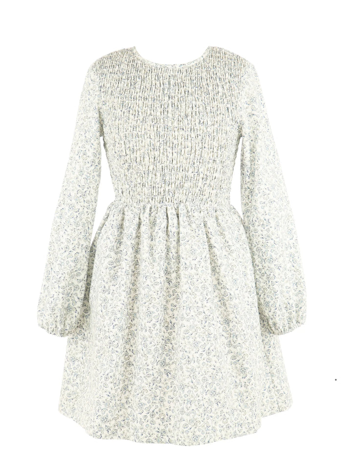 The Sophie Shirred Dress-Green