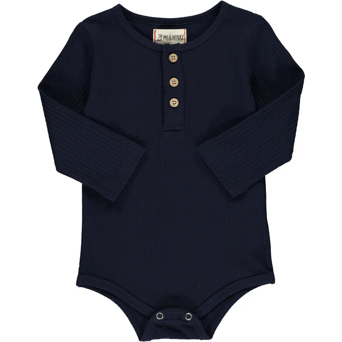 Navy Rib Aynor Onesie