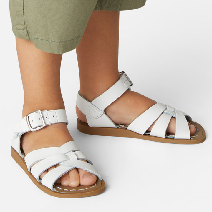 Salt Water Original Kid Sandals - White - Hook & Loop Velcro