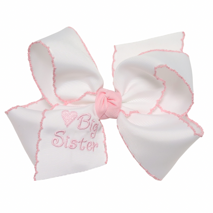 Extra Large Big Sister Moon stitch Bow