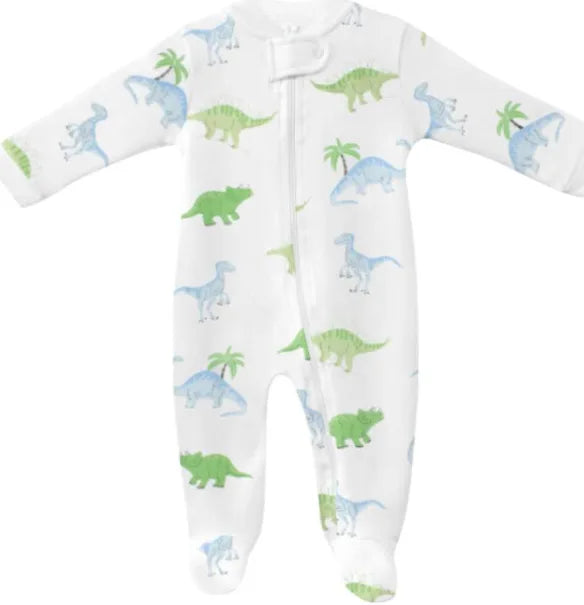 Friendly Dinos Zipper Footie