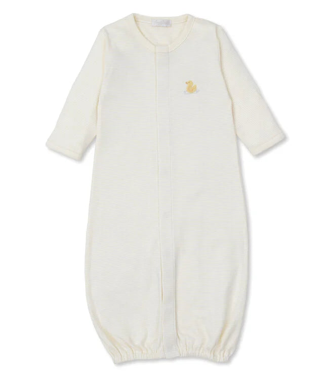 Yellow Hand Emb Duck Converter Gown