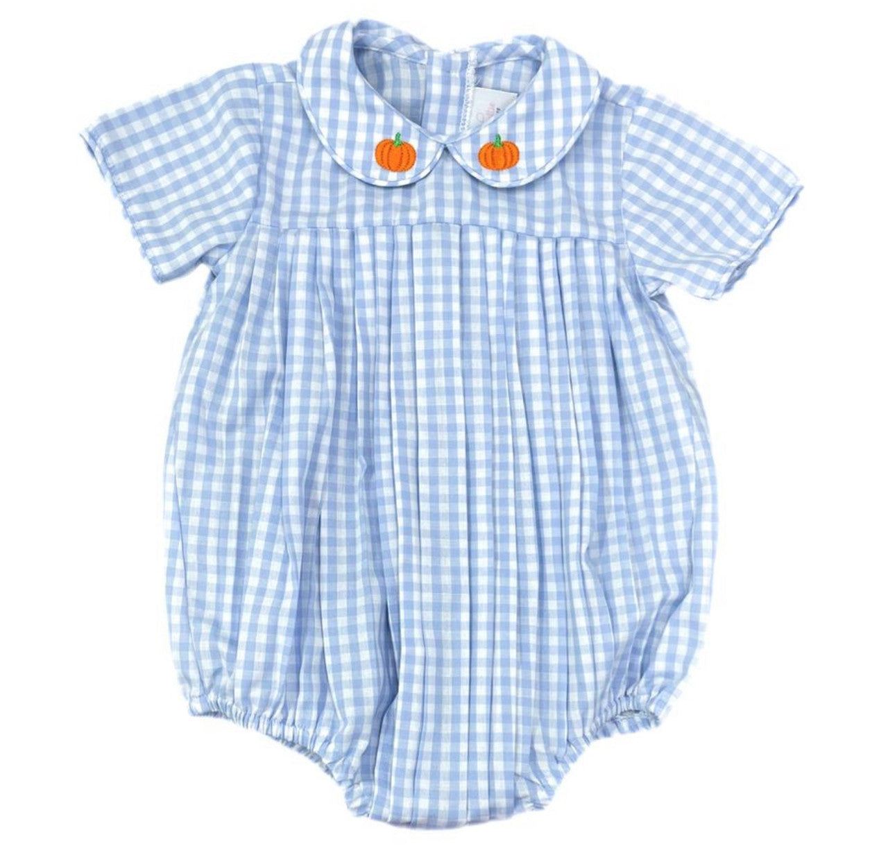 Finn Blue Gingham Pumpkin Bubble