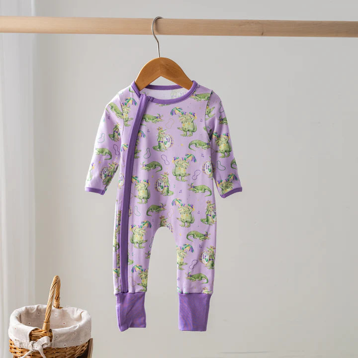 Gator Gras Organic Cotton Zip Up Pajama