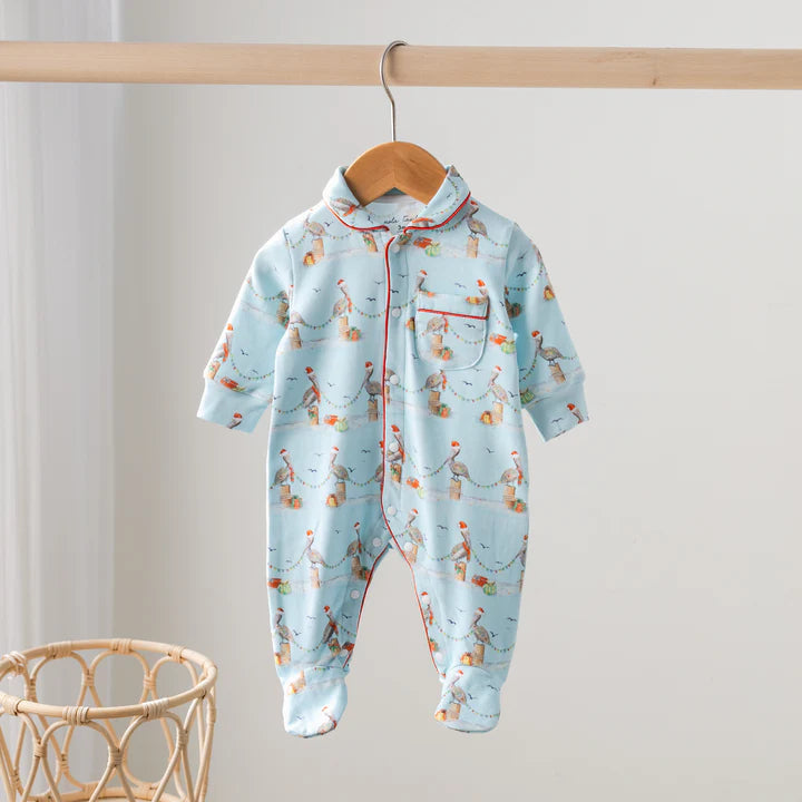 Pelican Wonderland Organic Cotton Zip Up Pajama