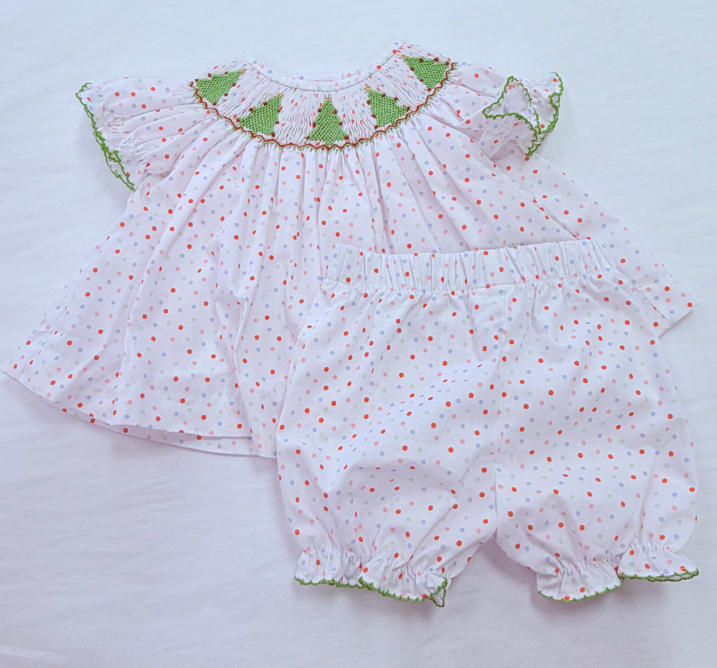 Emma Christmas Bloomer Set