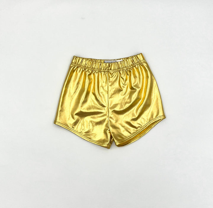 Gold Metallic Shorts