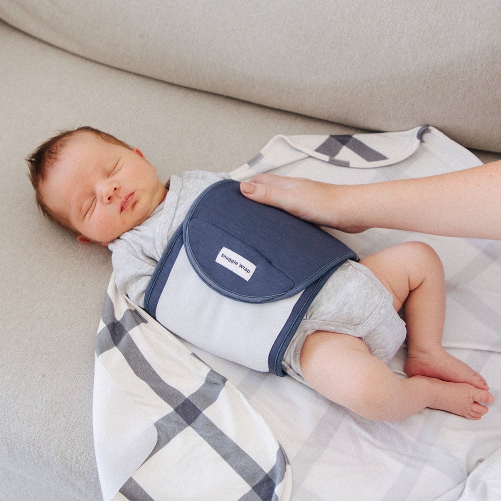 Indigo Windowpane Swaddle II