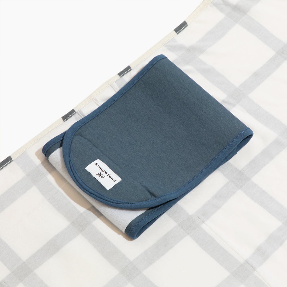 Indigo Windowpane Swaddle II