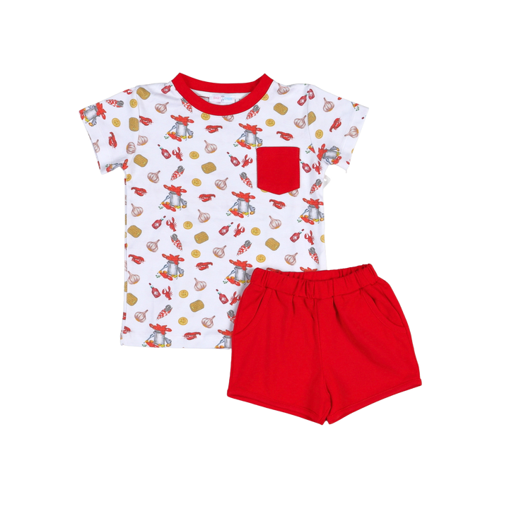 Lil' Cajun Boy Short Set