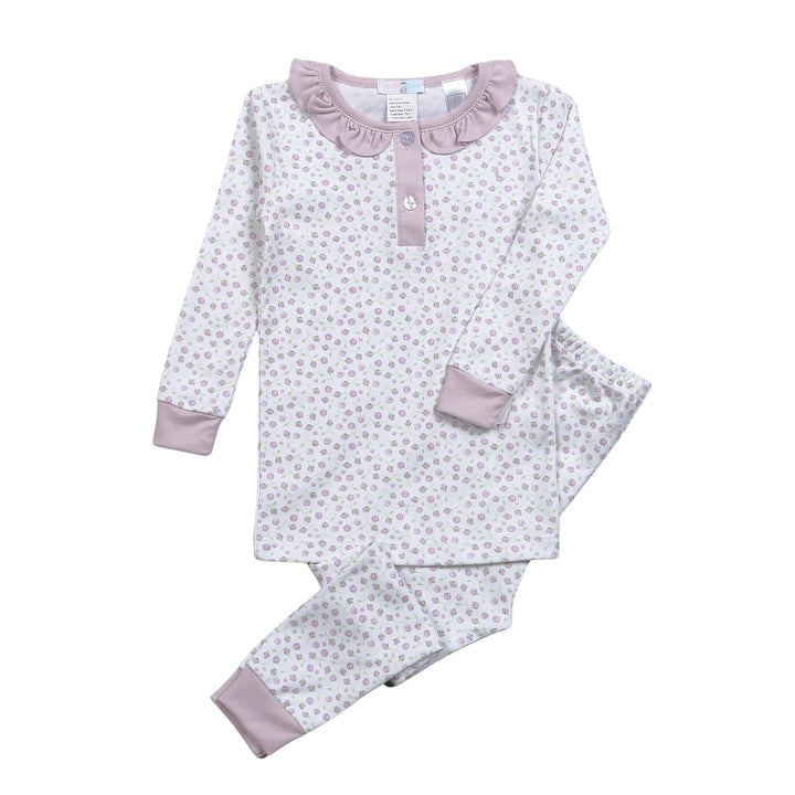 Lyn Purple Pima Two Piece Loungewear