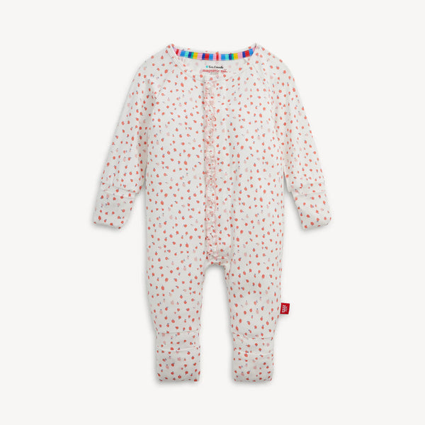Apple Blossom Ruffle Modal Footie